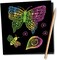 Melissa & Doug Scratch Art Doodle Pad – 16 Mini Scratch-Art Boards with Wooden Stylus, FSC-Certified, Portable Travel-Friendly Fun